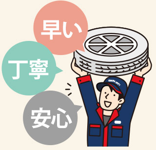 オートプラザラビットなら早くて丁寧な作業で安心